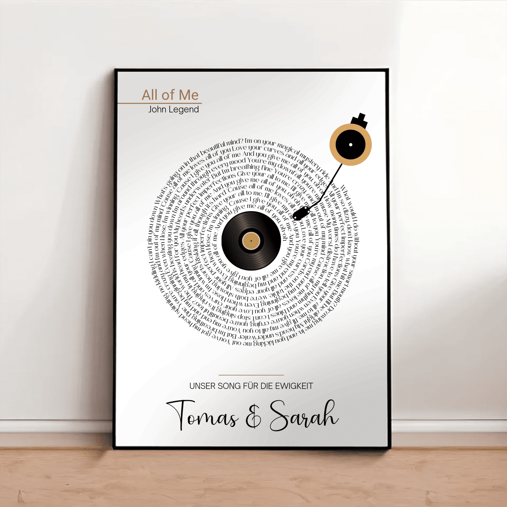 Songtext Poster personalisiert mit Namen, Wunschsong und Wunschtext Little Mathilda Little Mathilda Poster