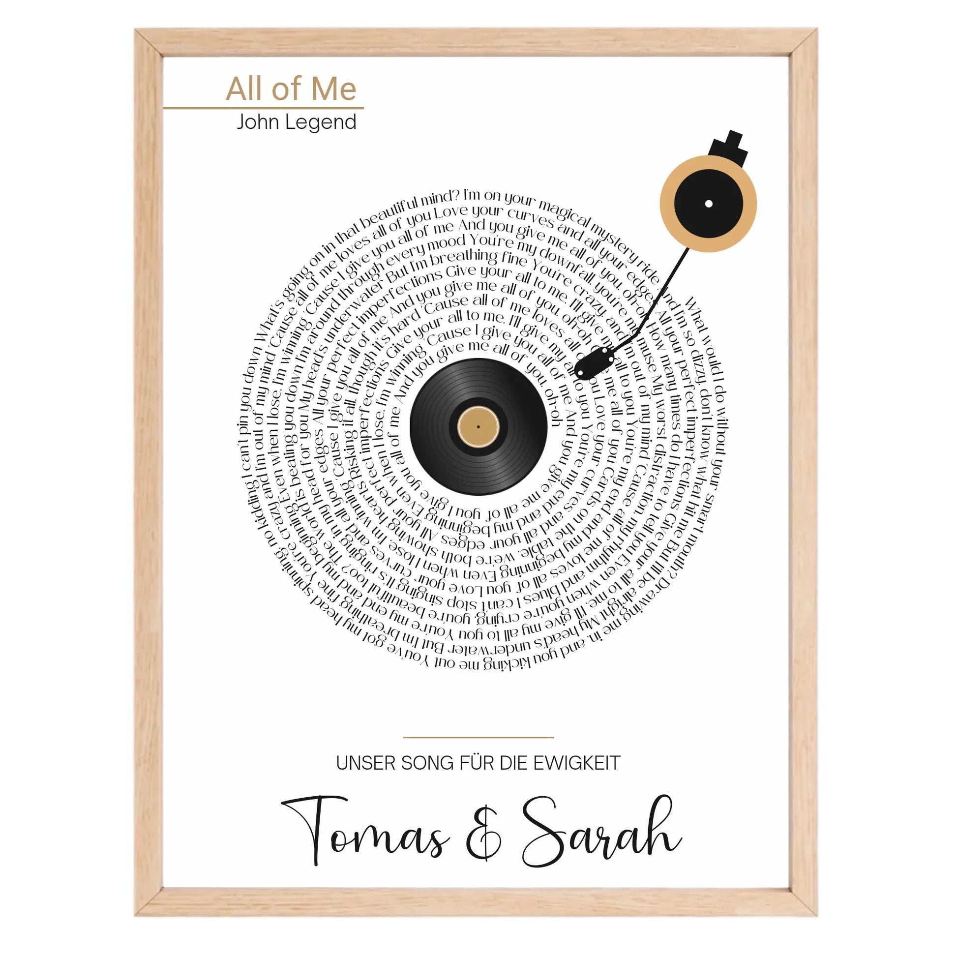 Songtext Poster personalisiert mit Namen, Wunschsong und Wunschtext Little Mathilda Little Mathilda Poster
