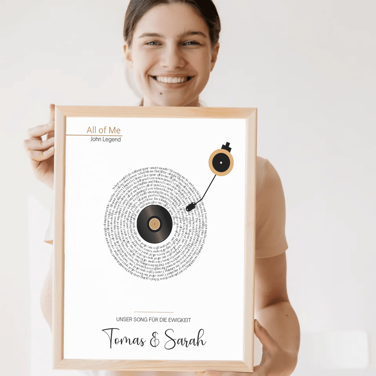 Songtext Poster personalisiert mit Namen, Wunschsong und Wunschtext Little Mathilda Little Mathilda Poster