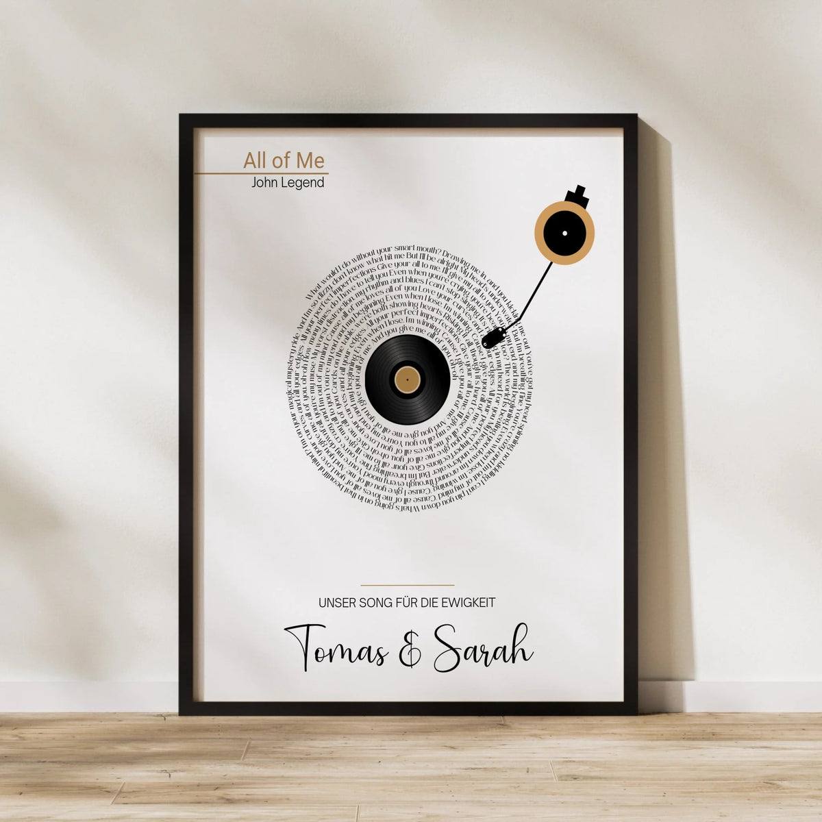 Songtext Poster personalisiert mit Namen, Wunschsong und Wunschtext Little Mathilda Little Mathilda Poster