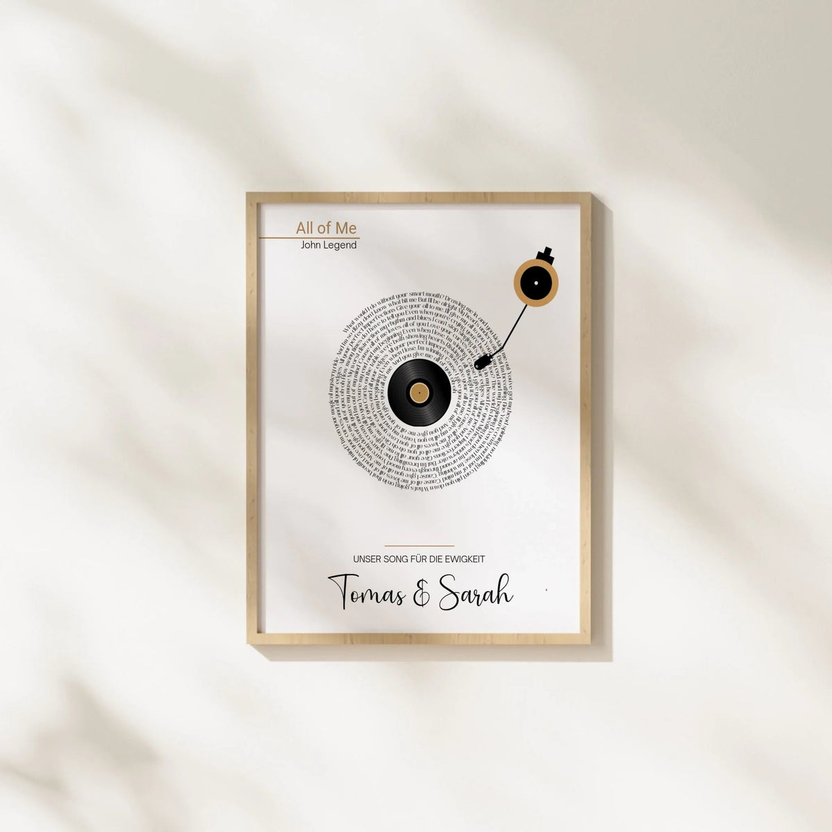 Songtext Poster personalisiert mit Namen, Wunschsong und Wunschtext Little Mathilda Little Mathilda Poster