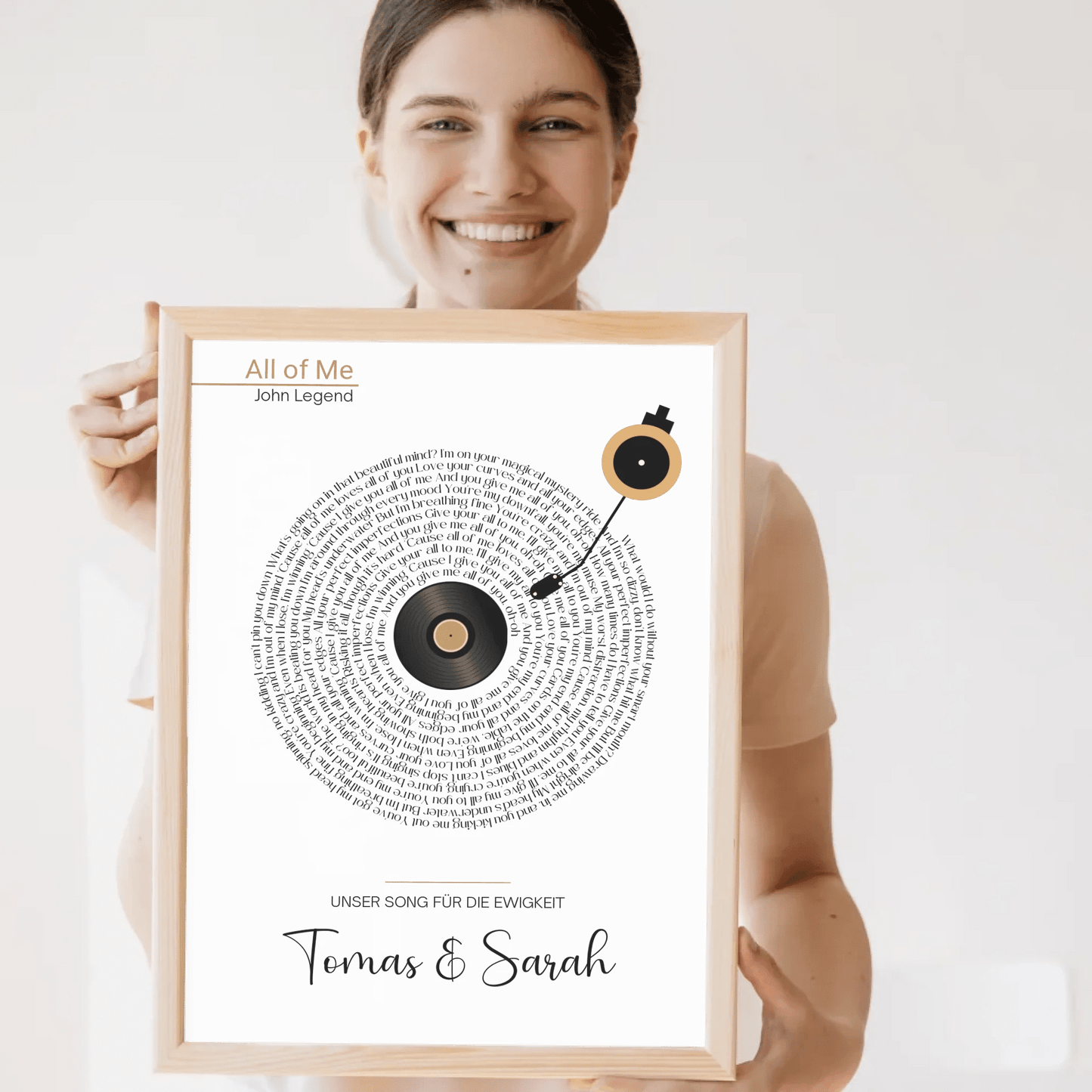 Songtext Poster personalisiert mit Namen, Wunschsong und Wunschtext Little Mathilda Little Mathilda Poster