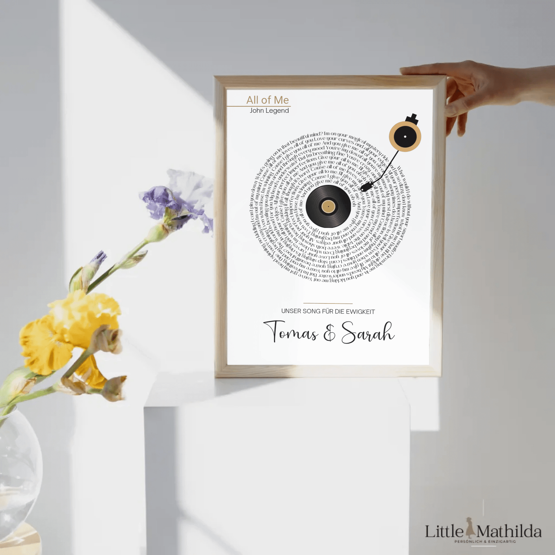 Songtext Poster personalisiert mit Namen, Wunschsong und Wunschtext Little Mathilda Little Mathilda Poster