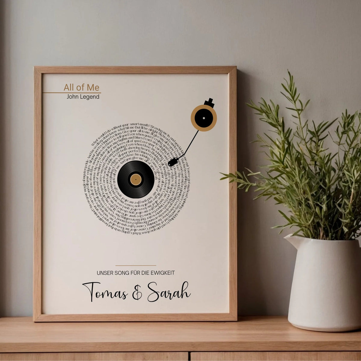Songtext Poster personalisiert mit Namen, Wunschsong und Wunschtext Little Mathilda Little Mathilda Poster