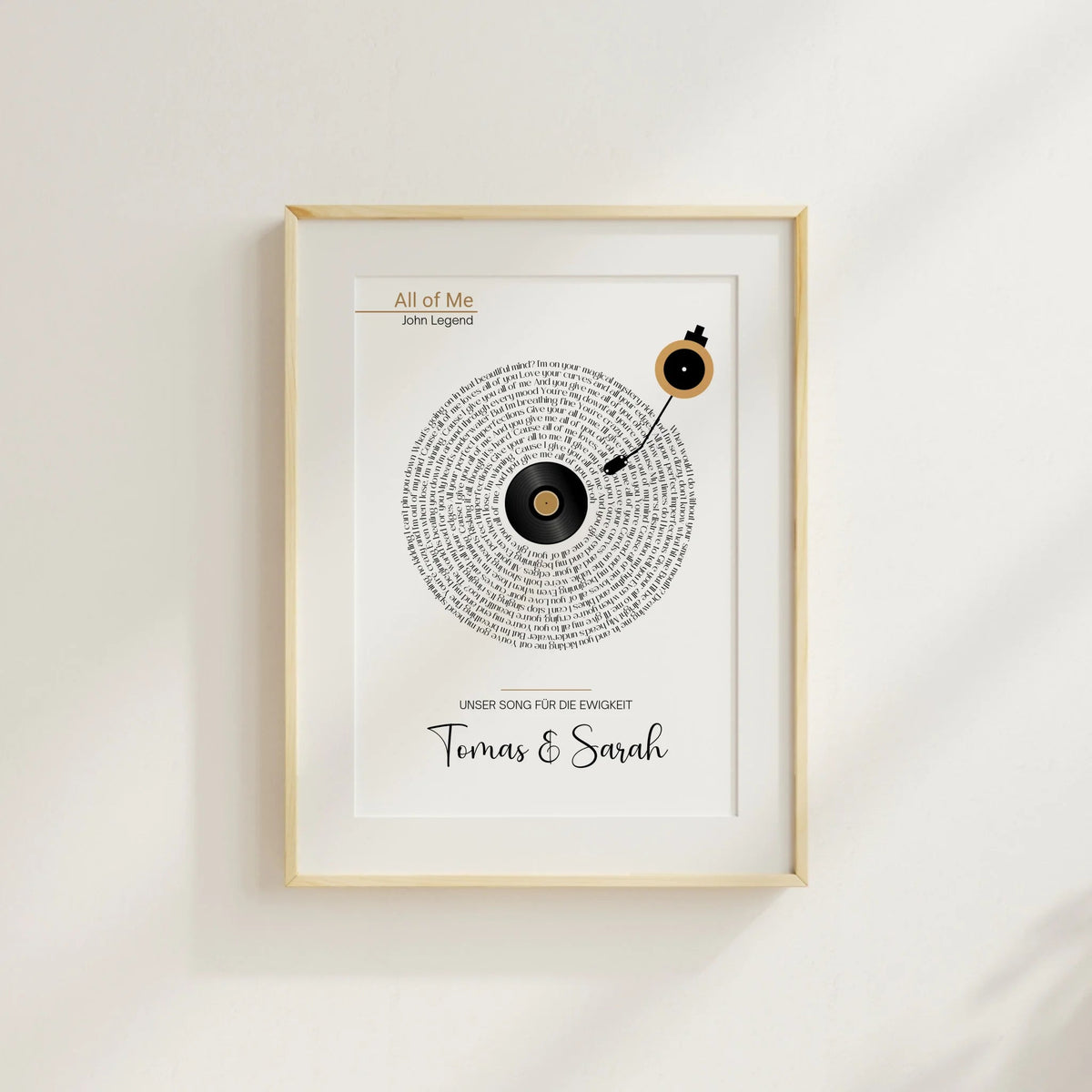 Songtext Poster personalisiert mit Namen, Wunschsong und Wunschtext Little Mathilda Little Mathilda Poster