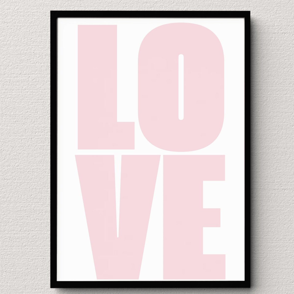 Typografie-Poster „LOVE“ – Modernes Fotoposter Little Mathilda Little Mathilda Poster