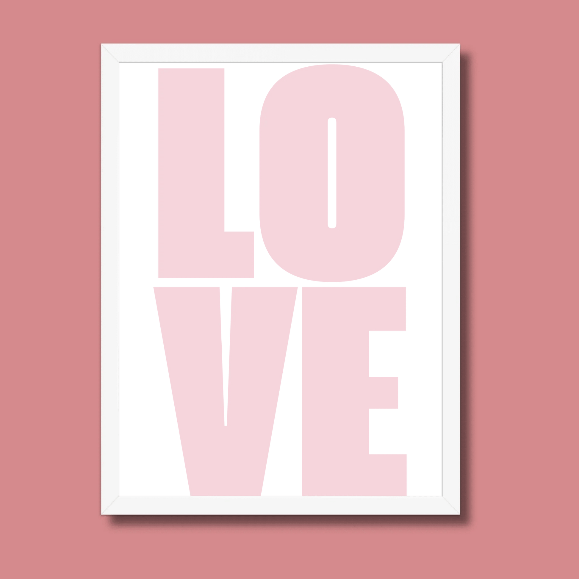 Typografie - Poster „LOVE“ – Modernes Fotoposter Little Mathilda Little Mathilda Poster