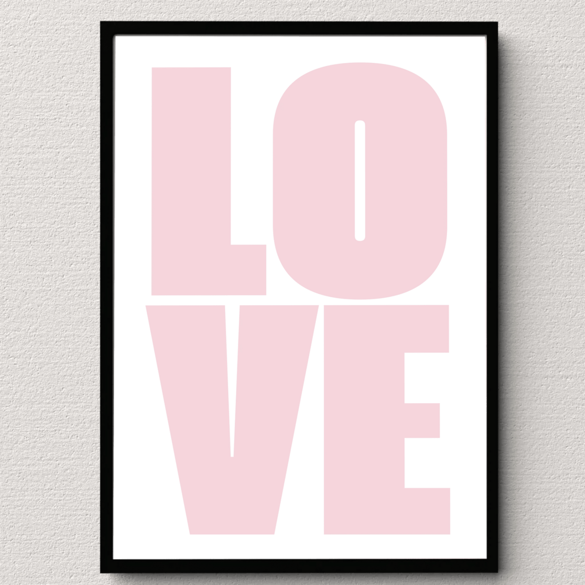 Typografie-Poster „LOVE“ – Modernes Fotoposter Little Mathilda Little Mathilda Poster