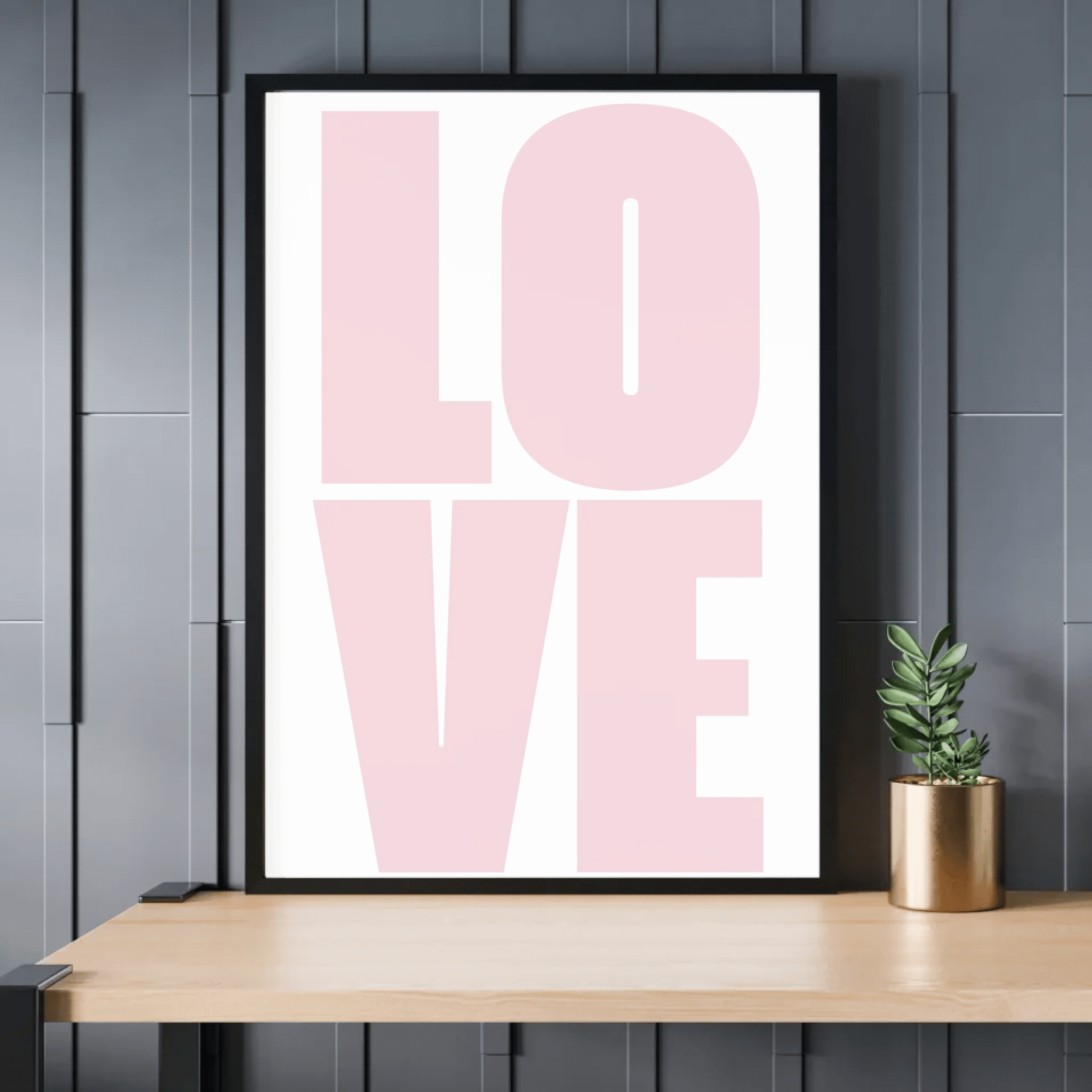 Typografie - Poster „LOVE“ – Modernes Fotoposter Little Mathilda Little Mathilda Poster