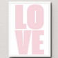 Typografie-Poster „LOVE“ – Modernes Fotoposter Little Mathilda Little Mathilda Poster