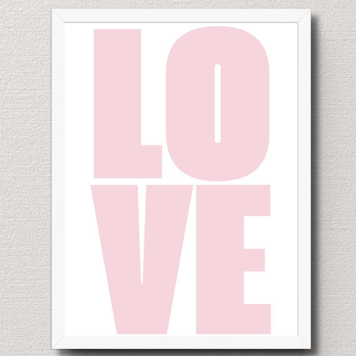 Typografie-Poster „LOVE“ – Modernes Fotoposter Little Mathilda Little Mathilda Poster