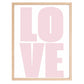 Typografie-Poster „LOVE“ – Modernes Fotoposter Little Mathilda Little Mathilda Poster