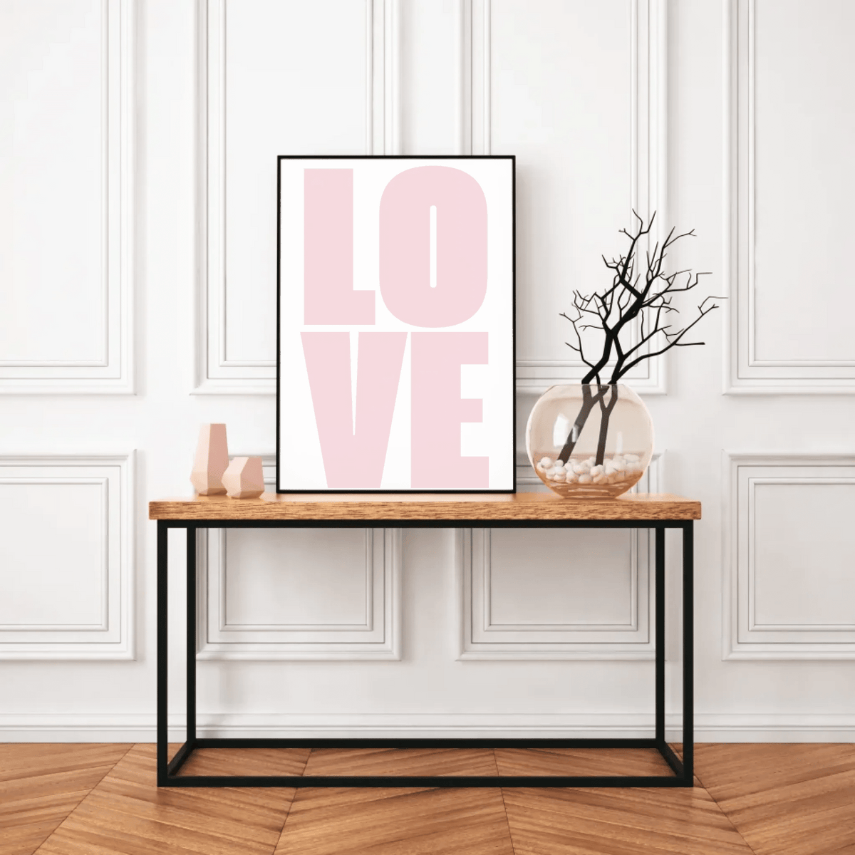 Typografie-Poster „LOVE“ – Modernes Fotoposter Little Mathilda Little Mathilda Poster