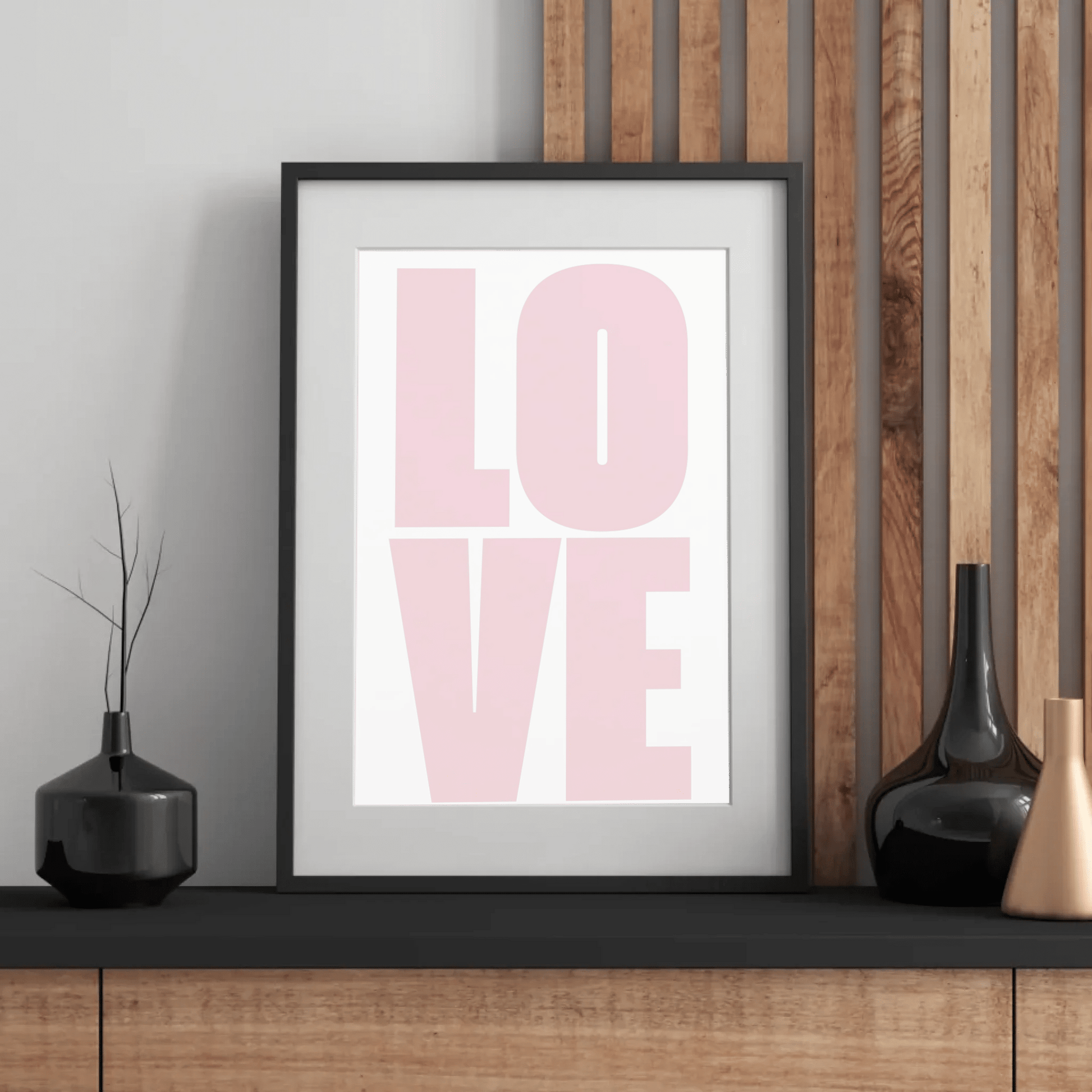Typografie - Poster „LOVE“ – Modernes Fotoposter Little Mathilda Little Mathilda Poster