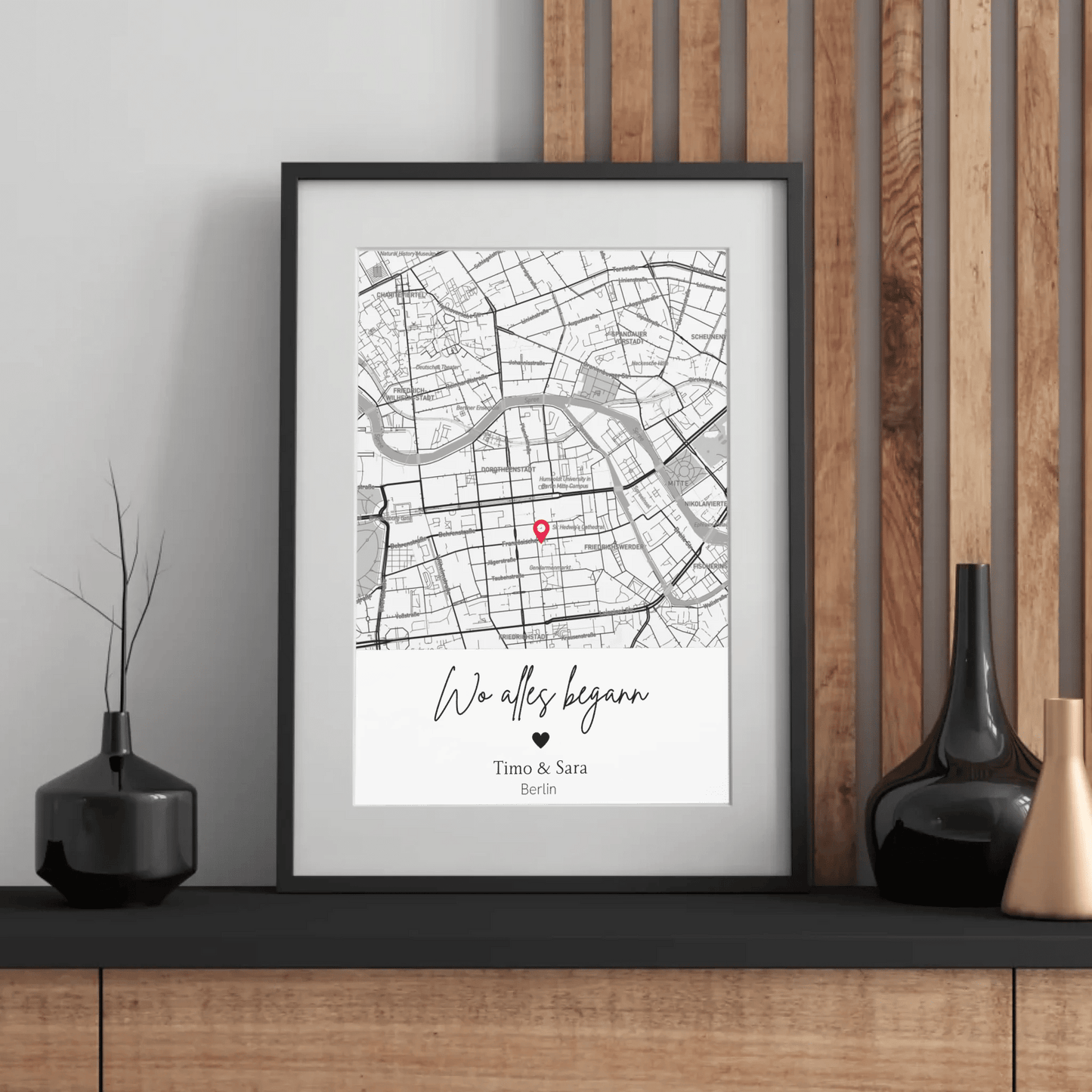 Wo alles begann - Personalisiertes Stadtkartenposter Little Mathilda Little Mathilda Poster