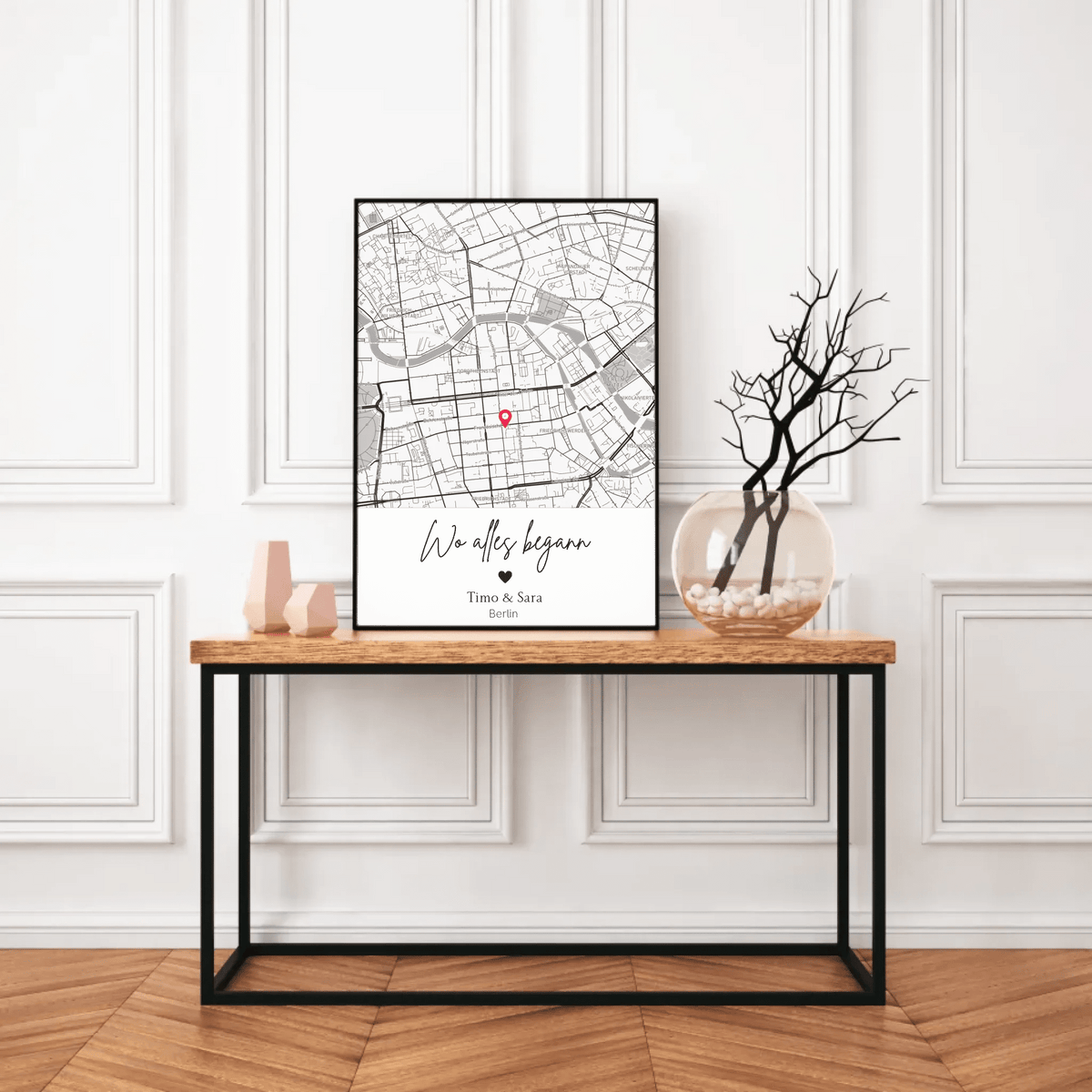 Wo alles begann - Personalisiertes Stadtkartenposter Little Mathilda Little Mathilda Poster