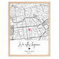 Wo alles begann - Personalisiertes Stadtkartenposter Little Mathilda Little Mathilda Poster