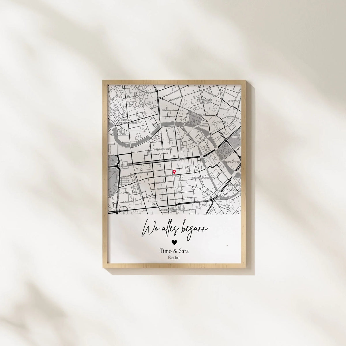 Wo alles begann - Personalisiertes Stadtkartenposter Little Mathilda Little Mathilda Poster