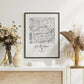 Wo alles begann - Personalisiertes Stadtkartenposter Little Mathilda Little Mathilda Poster