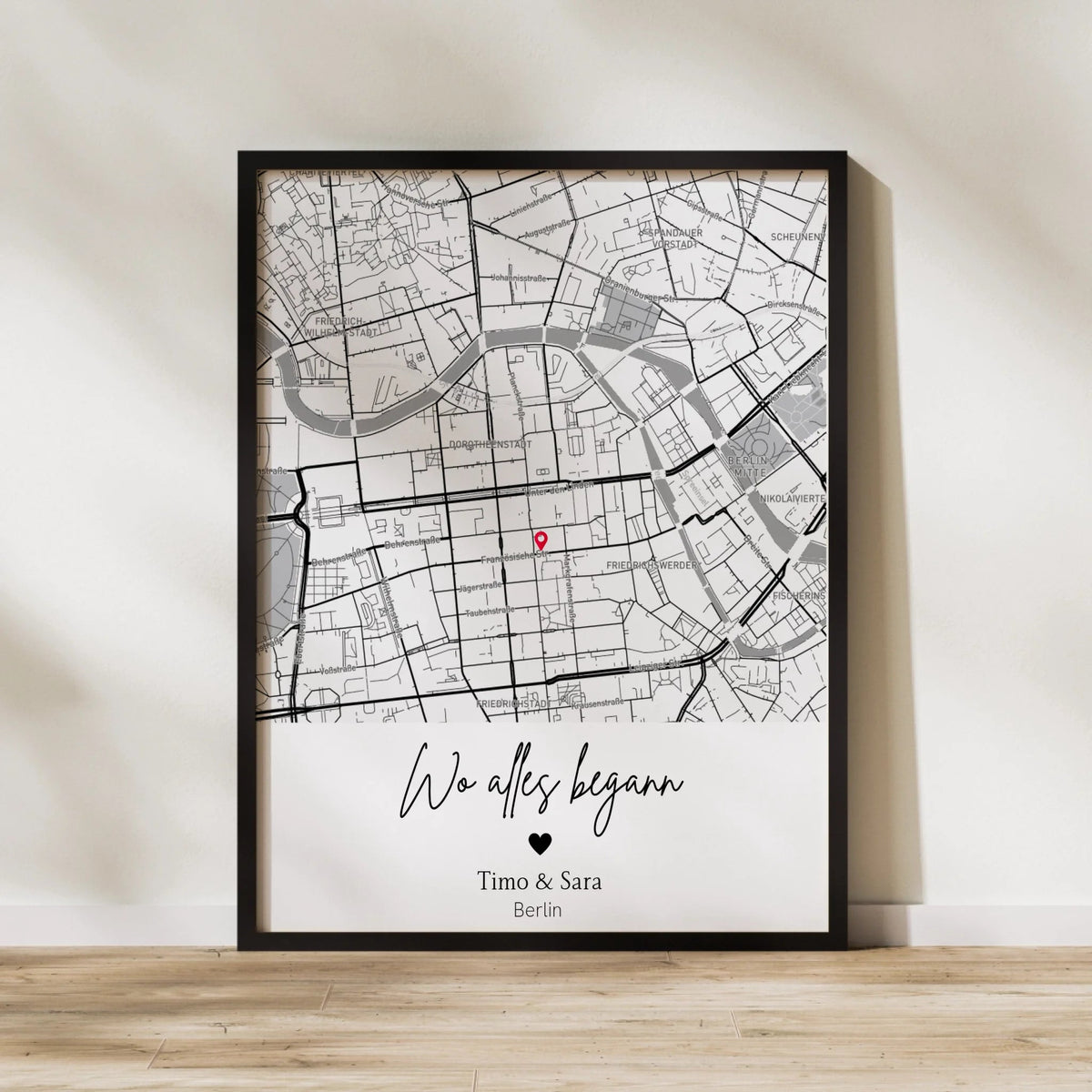 Wo alles begann - Personalisiertes Stadtkartenposter Little Mathilda Little Mathilda Poster
