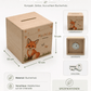 Personalisierte Holzspardose mit Fuchs, Name & Datum Little Mathilda Little Mathilda Spardose