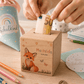 Personalisierte Holzspardose mit Fuchs, Name & Datum Little Mathilda Little Mathilda Spardose