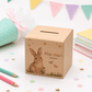 Personalisierte Holzspardose mit Hase, Name & Datum Little Mathilda Little Mathilda Spardose