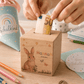 Personalisierte Holzspardose mit Hase, Name & Datum Little Mathilda Little Mathilda Spardose