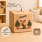 Personalisierte Holzspardose zu Weihnachten mit Name und Rentier Little Mathilda Little Mathilda Spardose