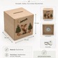 Personalisierte Holzspardose zu Weihnachten mit Name und Rentier Little Mathilda Little Mathilda Spardose