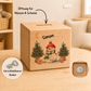 Personalisierte Holzspardose zu Weihnachten mit Name und Schneemann Little Mathilda Little Mathilda Spardose