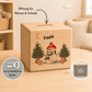 Personalisierte Holzspardose zu Weihnachten mit Name und Schneemann Little Mathilda Little Mathilda Spardose