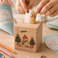 Personalisierte Holzspardose zu Weihnachten mit Name und Schneemann Little Mathilda Little Mathilda Spardose