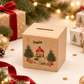 Personalisierte Holzspardose zu Weihnachten mit Name und Schneemann Little Mathilda Little Mathilda Spardose