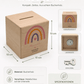 Personalisierte Holzspardose zur Einschulung mit Regenbogen, Name & Datum Little Mathilda Little Mathilda Spardose