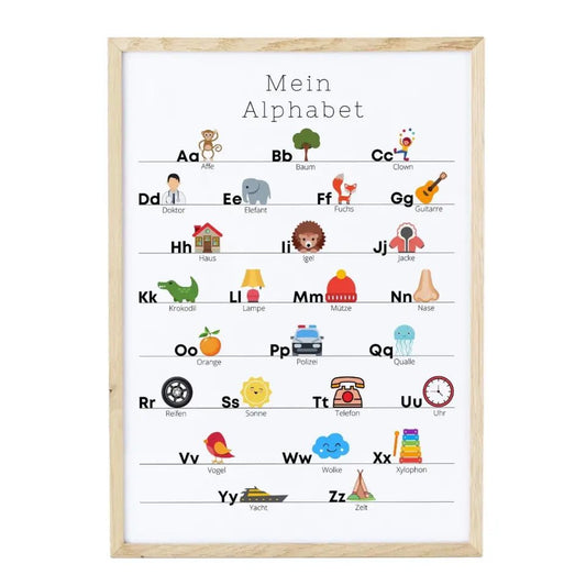 Poster Kinderzimmerposter: Mein Alphabet Little Mathilda
